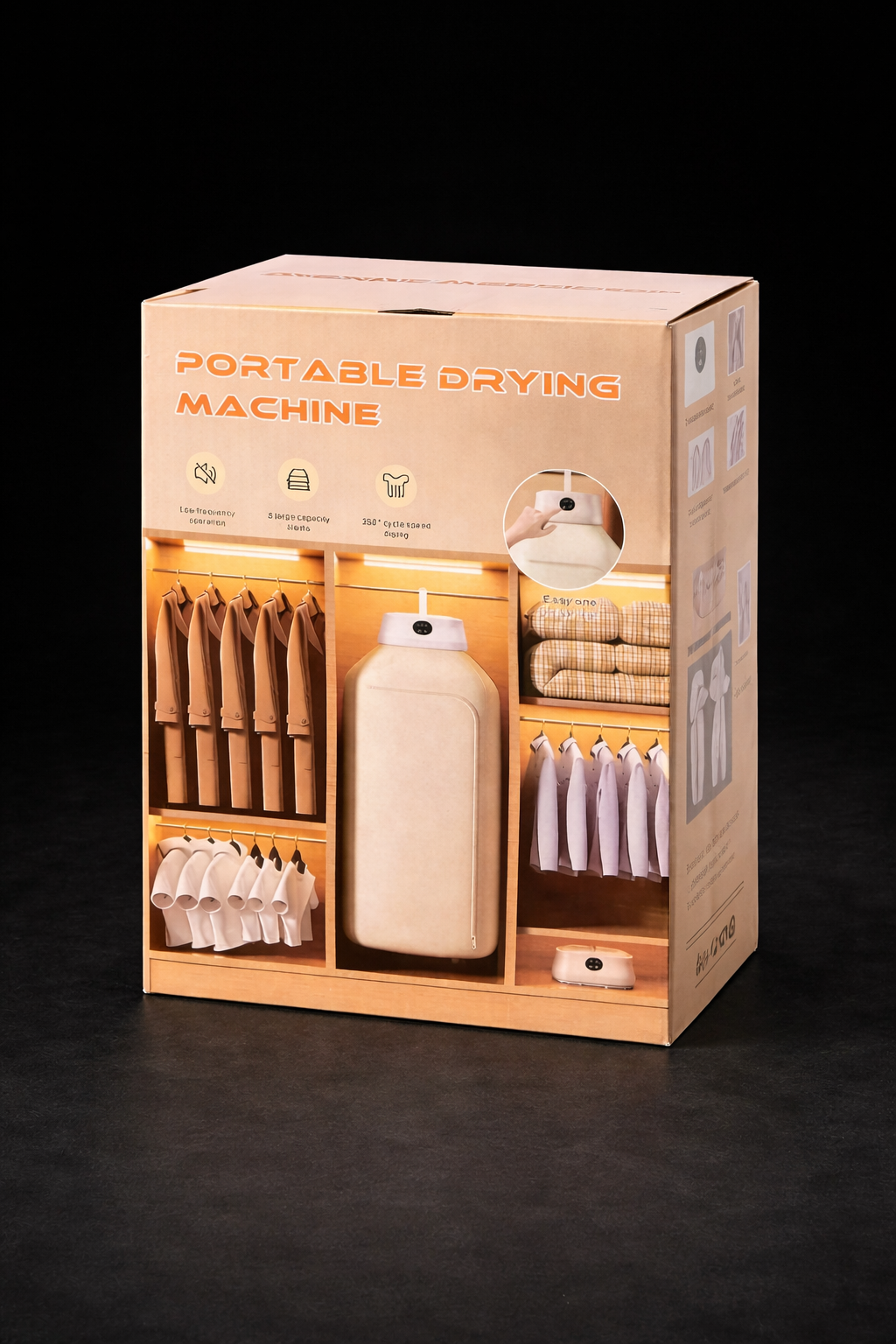 Uscator cu sistem automat de uscare rapida pentru haine - 360°AirFlow
